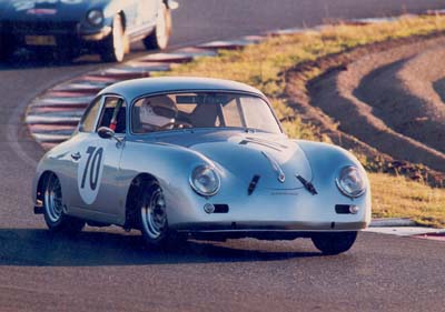 Believed at one stage to be the only genuine 356A racing in Australia with a CAMS logbook - and this is Jim at the wheel!
