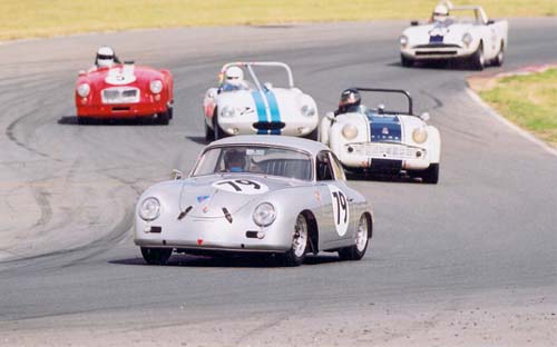 Typical pre-1960's sports car field - at Wakefield Park 2003