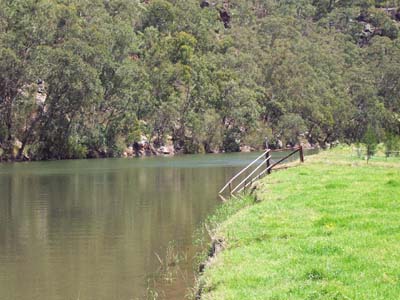 Queen Victoria Inn backs onto the majestic McDonald River