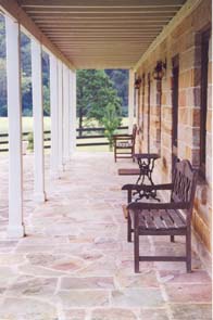 Relax on the verandah at Queen Victoria Inn